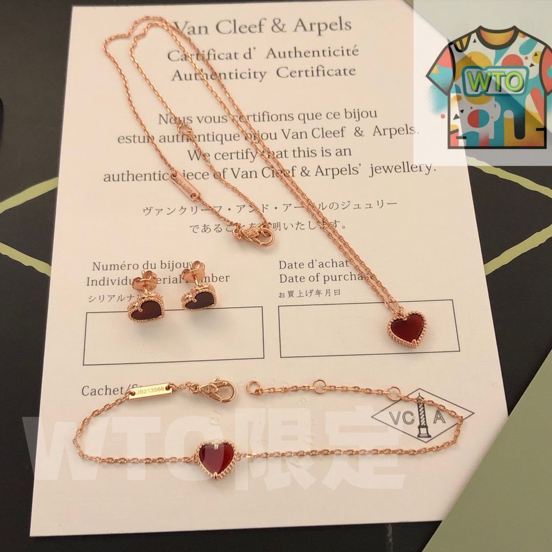 Van Cleef - Arpels ヴァン クリーフ&アーペル Van Cleef - Arpels ネックレス カウンター シンクロナイズド リトル レッド ハート| | -WTO輸入1