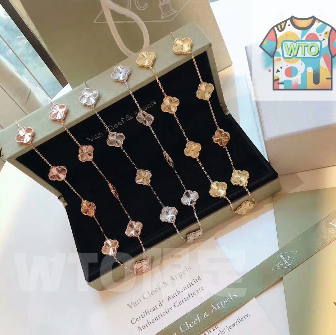 Van Cleef - Arpels 50周年記念 10連フラワー ネックレス - アルハンブラデザイン ヴァン クリーフ - アーペル レディースジュエリー｜ ｜ -WTO輸入1