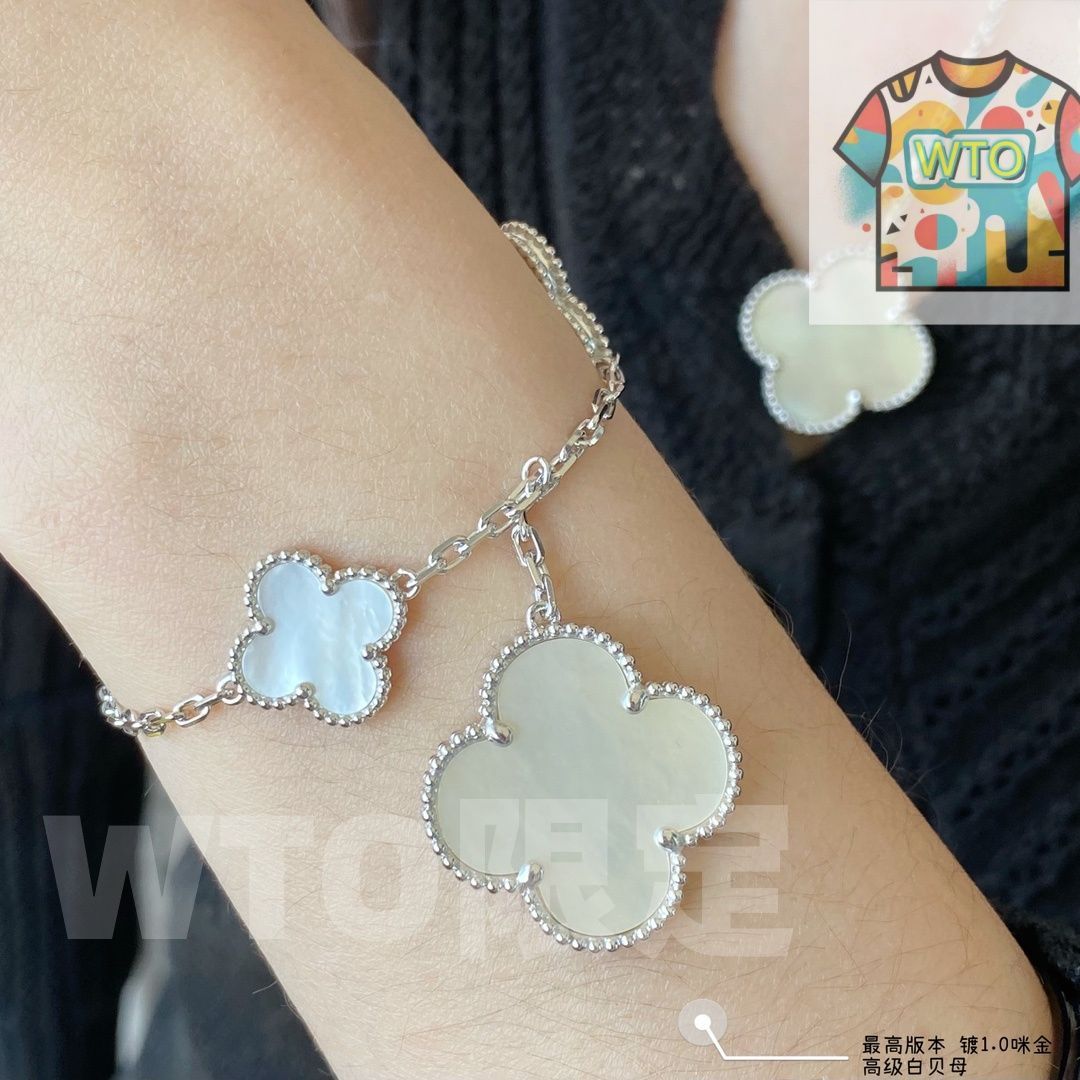 Van Cleef - Arpels アルハンブラ マザーオブパール 5連ブレスレット - モデル ヴァン クリーフ - アーペル レディースジュエリー｜ ｜