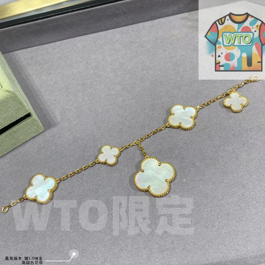  Van Cleef - Arpels アルハンブラ マザーオブパール 5連ブレスレット モデル ヴァン クリーフ アーペル レディースジュエリー｜ ｜ ブレスレット アクセサリー