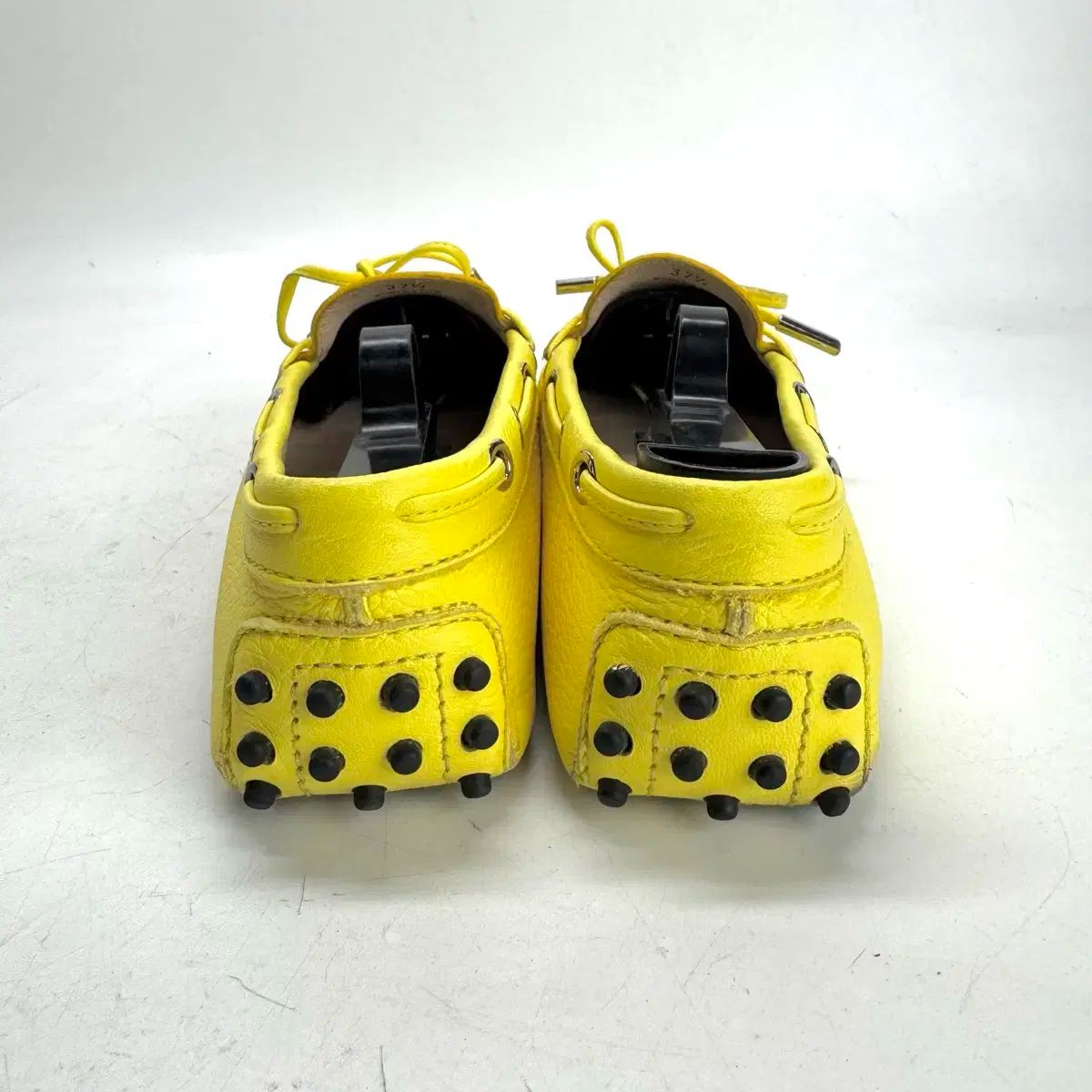  245 TOD S トッズ ゴンミーニ ドライビング シューズ 黄色 フラットシューズ バレエシューズ パンプス