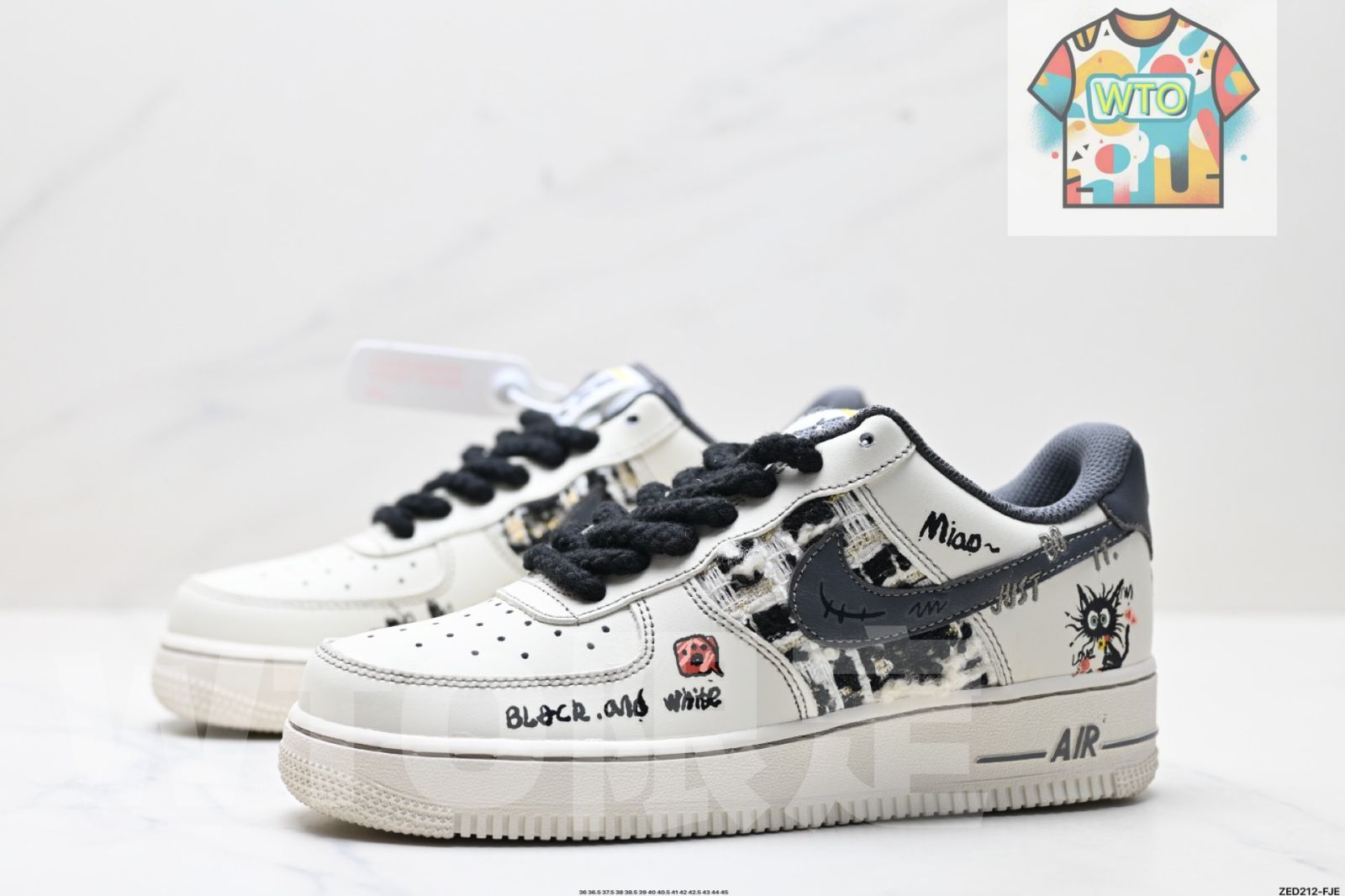 なローカットエアフォースのデザインを完成させる