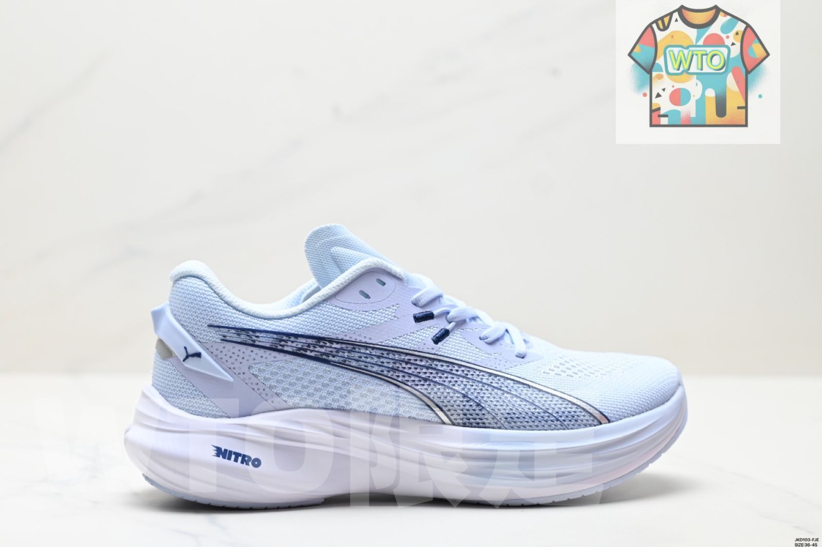 PUMA プーマ プーマ デビエイト ニトロ 3 クッション トレーニングランニングシューズ 通気性 快適 滑り止め 耐磨耗 ロートップ レジャーランニングシューズ