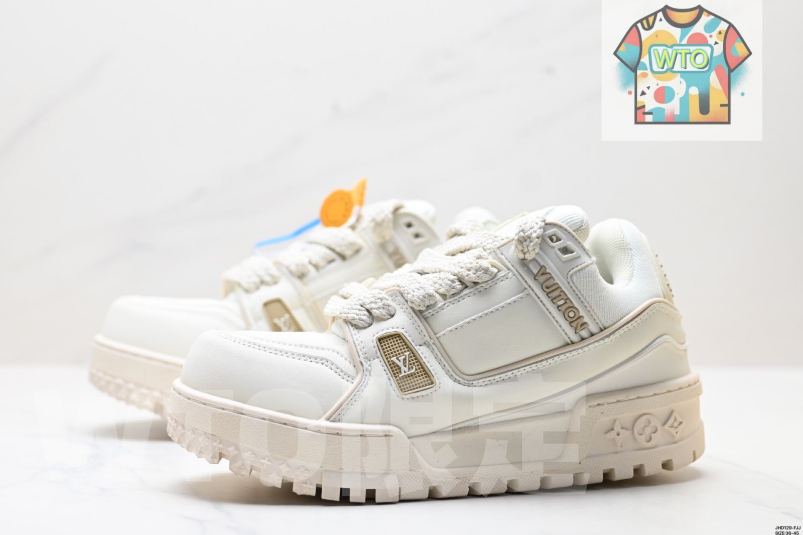  ブランドニュー LV ルイ ヴィトン Louis Vuitton Trainer Sneaker Low レジャースポーツカルチャーユニセックススニーカー スニーカー 靴