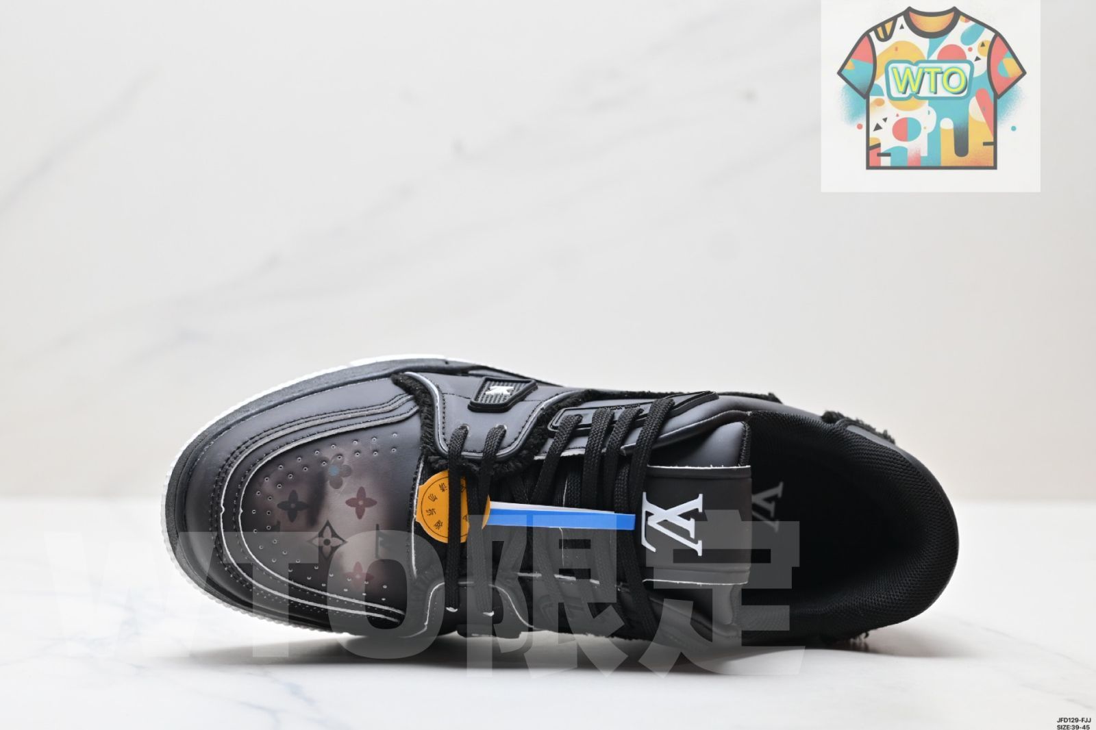 LV ルイヴィトン Louis Vuitton Trainer Sneaker Low レジャースポーツカルチャーユニセックススケートシューズ