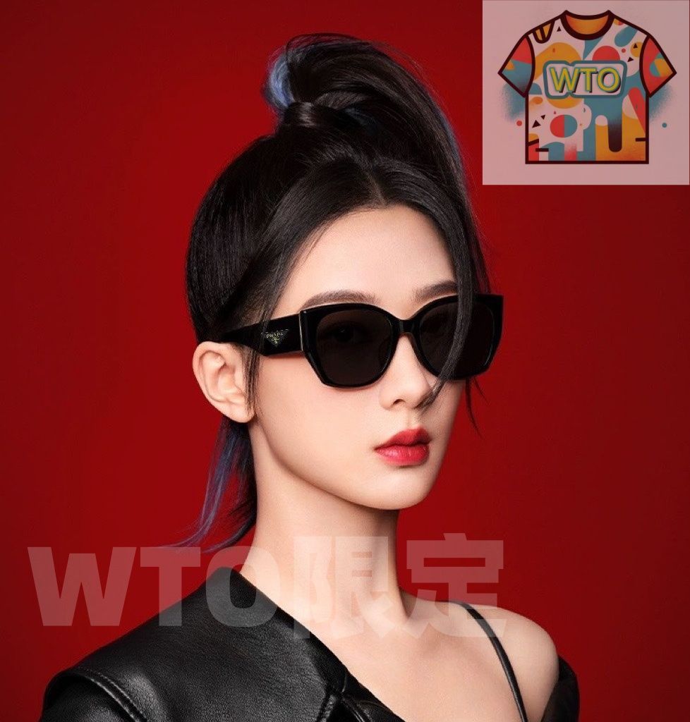 Prada 今日 プラダ クラシックな四角形デザインのサングラス P13555 -WTO輸入-XUG11