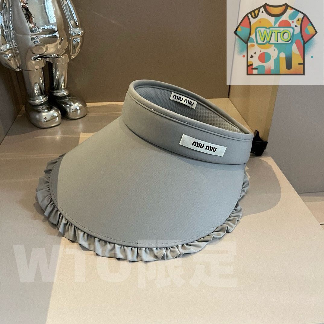 ミュミュ ヘアバンド サンハット ノンクローズドハット ユニバーサルなデザインで日焼け防止に最適 -WTO輸入-YOB 93