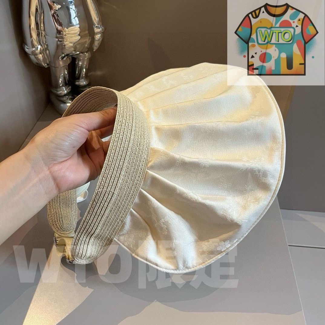 Chanel 香奈儿貝殻型日傘帽 国風柄生地使用 折りたたみ 大量販売用 -WTO輸入-OLX82