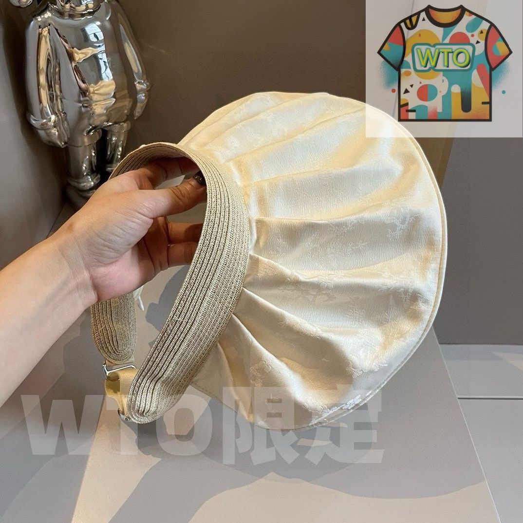 Chanel 香奈儿貝殻型日傘帽 国風柄生地使用 折りたたみ 大量販売用 -WTO輸入-RLA 21