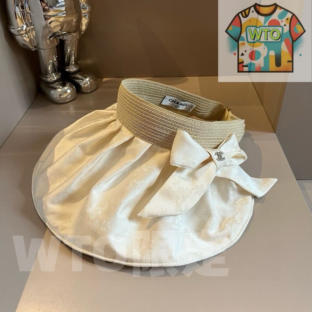  Chanel 香奈儿貝殻型日傘帽 国風柄生地使用 折りたたみ 大量販売用 WTO輸入 OLX 82 アウトドアハット サファリハット ハット