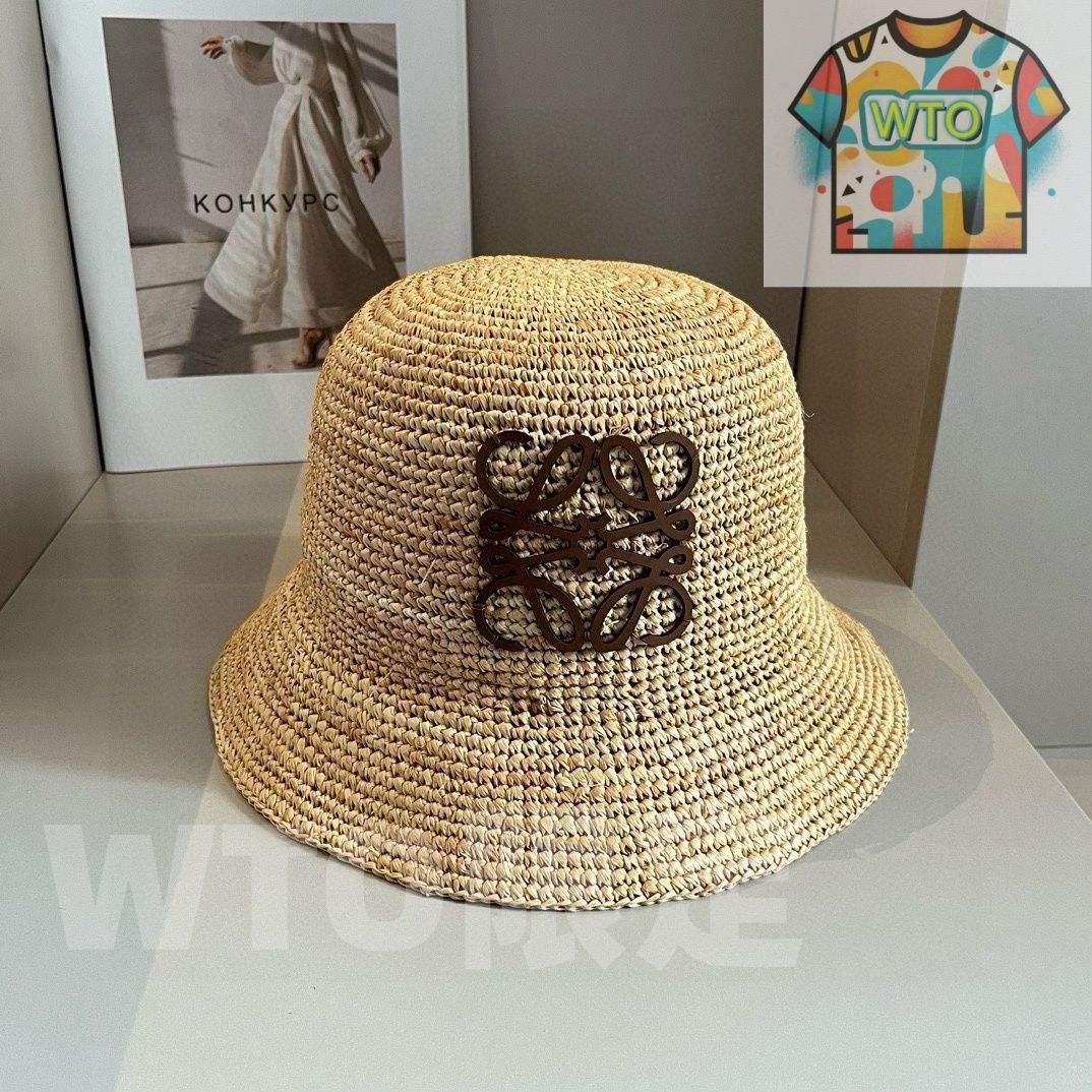 Loewe ロエベ のストローハット ラフィア素材 純手工製作 一般市場版ではない -WTO輸入-DOO 23