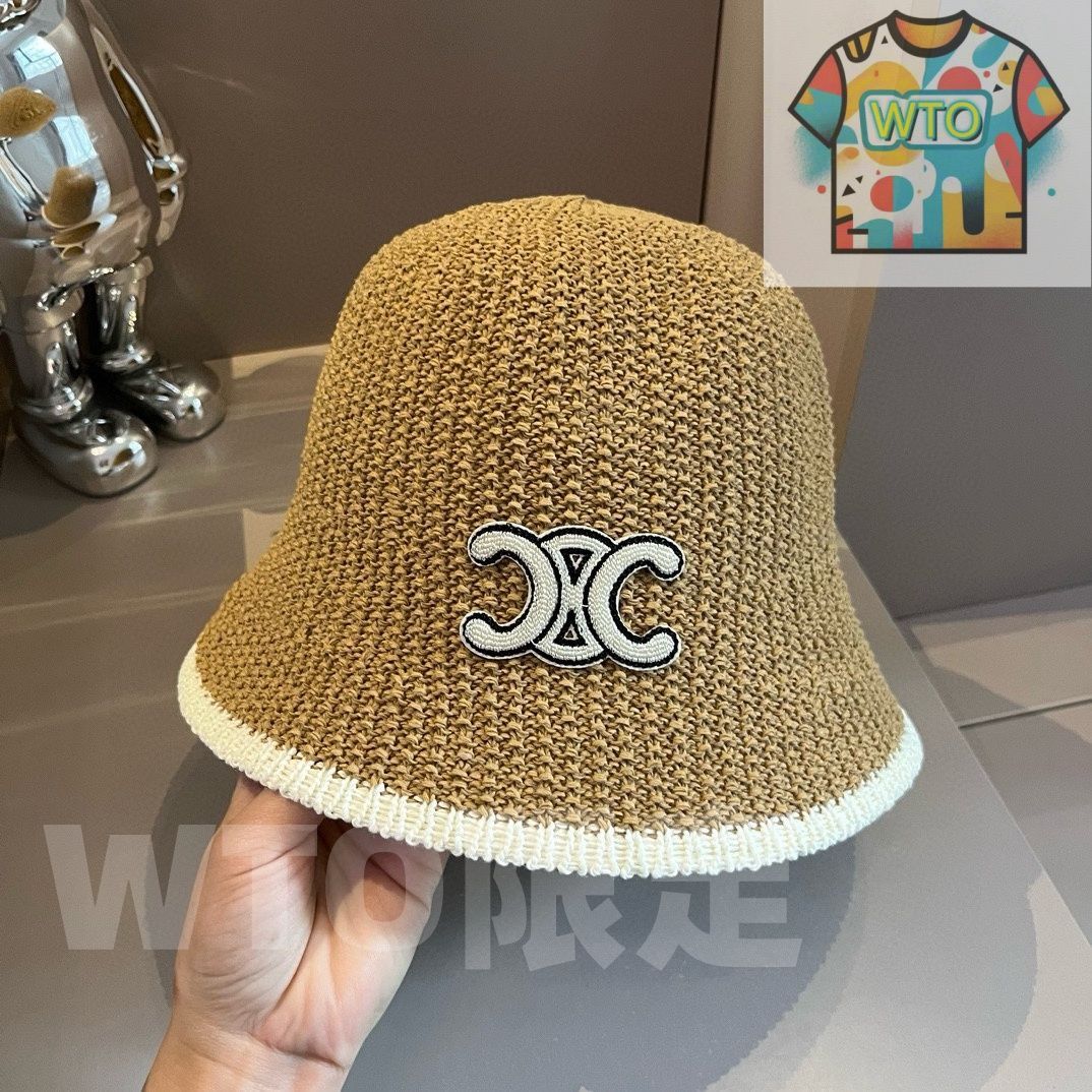 Celine シャネル ノーベルティ ハンドグラブ ハット 編み物バケット ハット -WTO輸入-OGY27