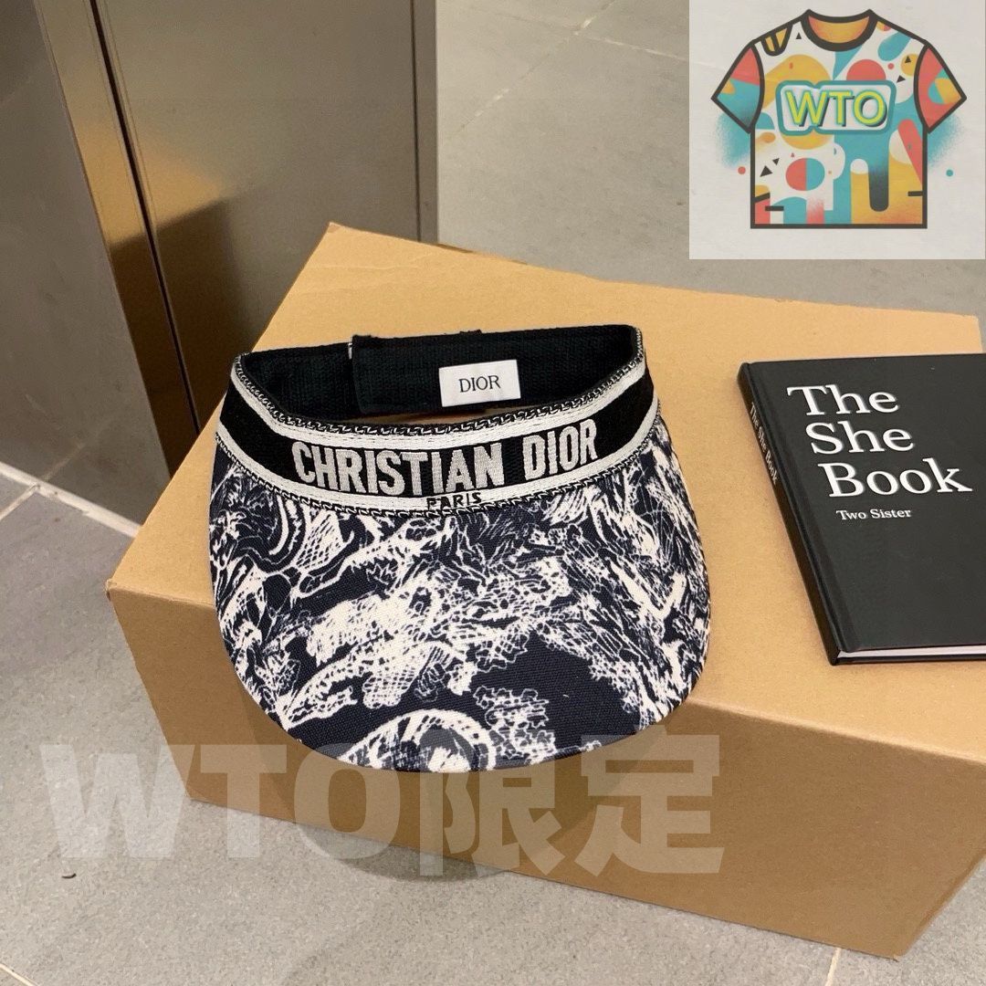 Dior ディオール のノンクローズドストローハット サンハット サンヘアバンド -WTO輸入-OQT49