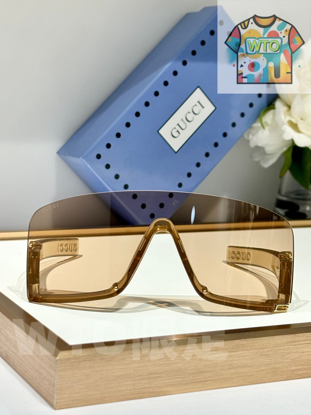 GUCC メガネ オーバーサイズ 高品質モデル GG1221S -WTO輸入-FWB44