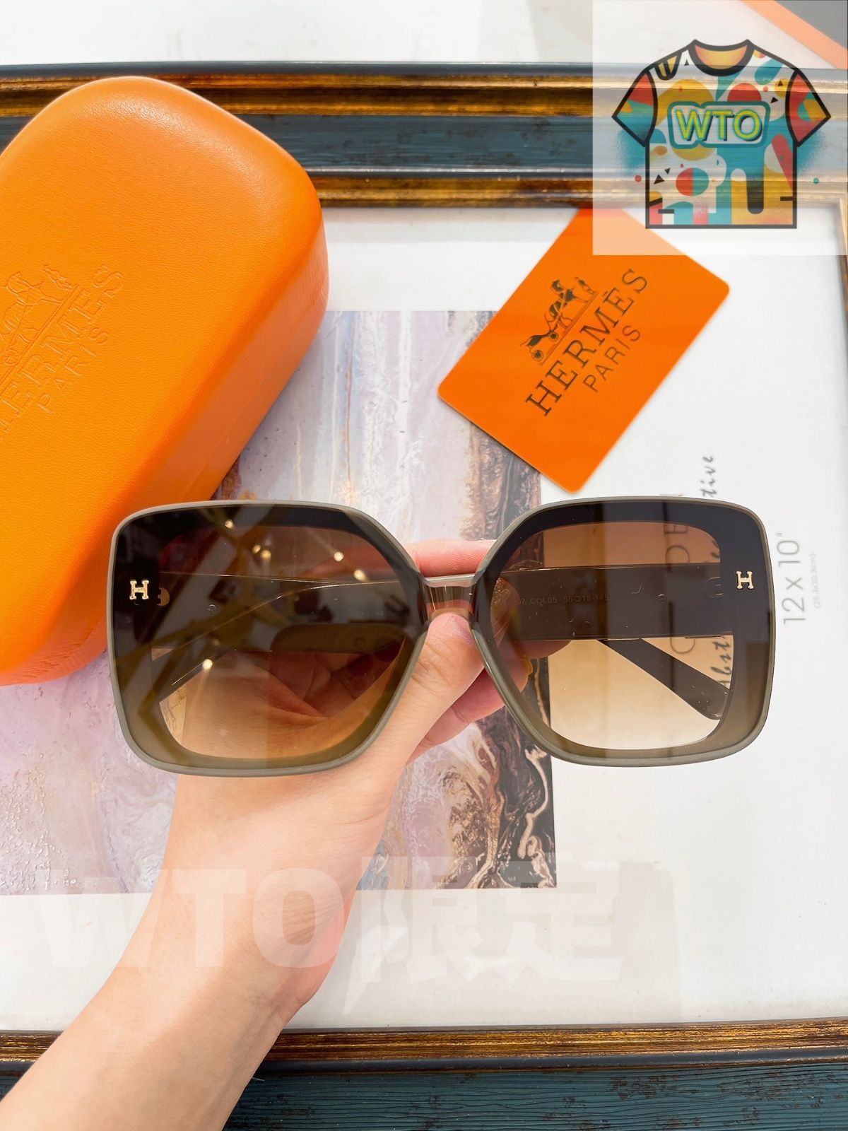 HERME モデル HS1907 サングラス メガモードアイウェア メガネ -WTO輸入-ZLJ56