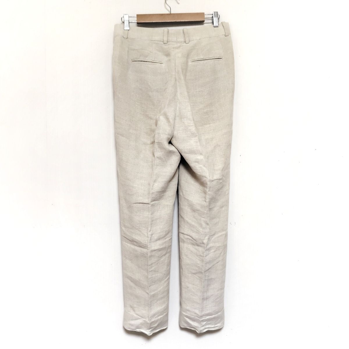CELINE セリーヌ パンツ サイズ36 S レディース - ベージュ フルレングス 麻
