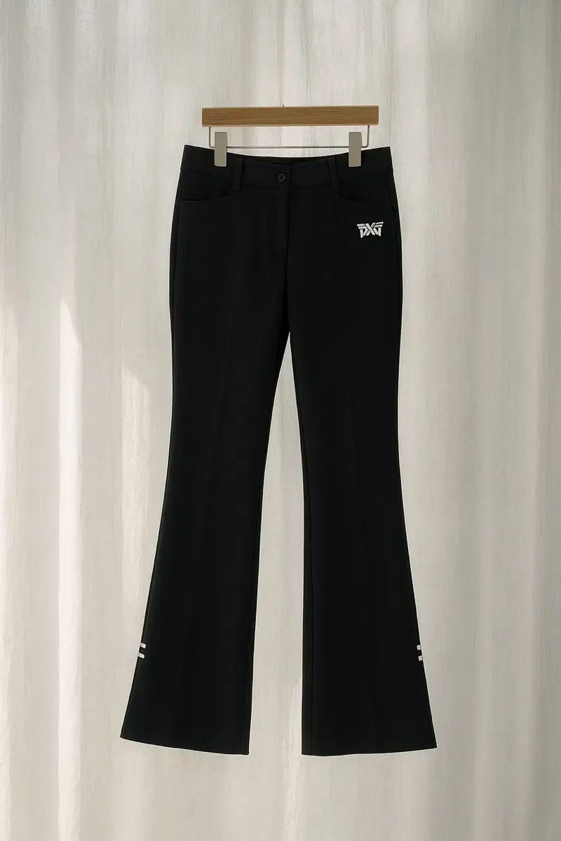 PXG ブラック レディース ブーツカット ゴルフ ズボン