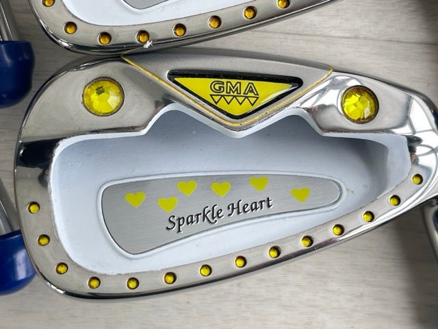 GMA Sparkle Heart レディース ゴルフクラブ アイアン ヘッドのみ7点 S A P 9 7 6 5 514714