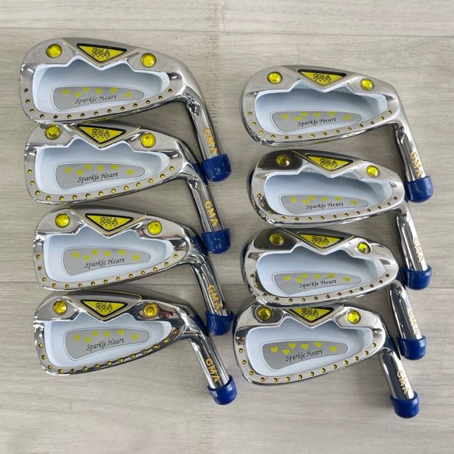 GMA Sparkle heart 5.6.7.8.9.P.A.S アイアン ウェッジ ヘッドのみ 8点 スパークルハート ゴルフクラブ 514731
