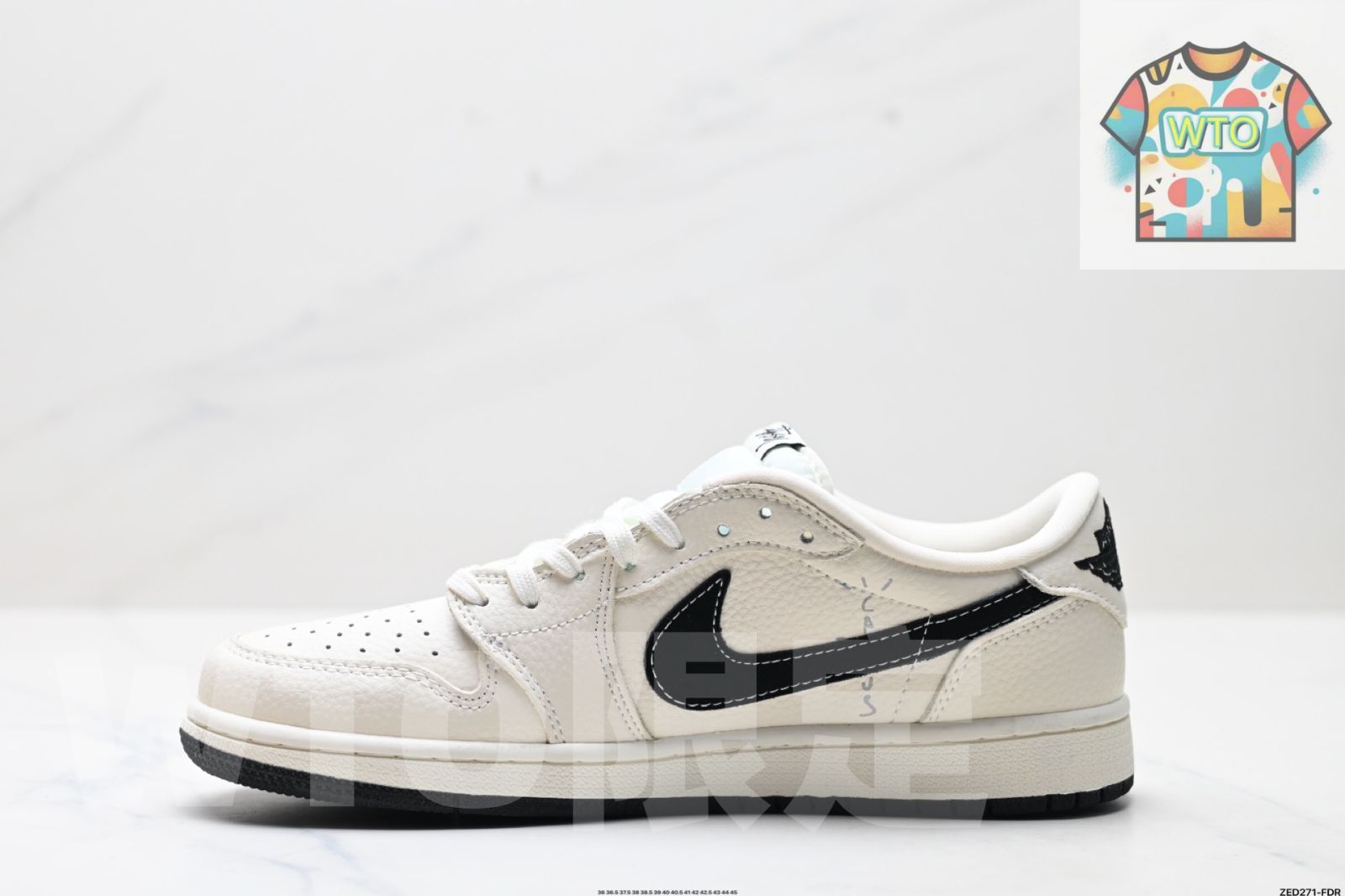  トラヴィス スコット Travis Scott × エア ジョーダン 1 Air Jordan TS ライトニング コラボレーション リバース スゥーシュ ロートップ カルチャー バスケットボール シューズ -WTO輸入-ILU 91 スニーカー 靴