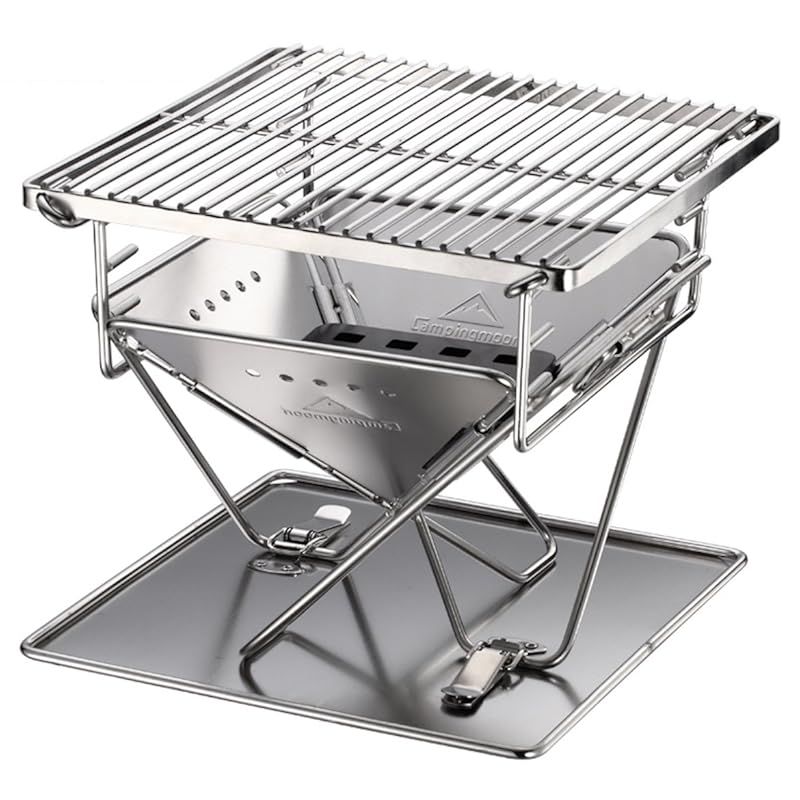 キャンピングムーン CAMPING MOON XS 焚き火台 炭床 網 ブリッジ プレート 収納パック フルセット 4人用 X-MINI-Pro. 0