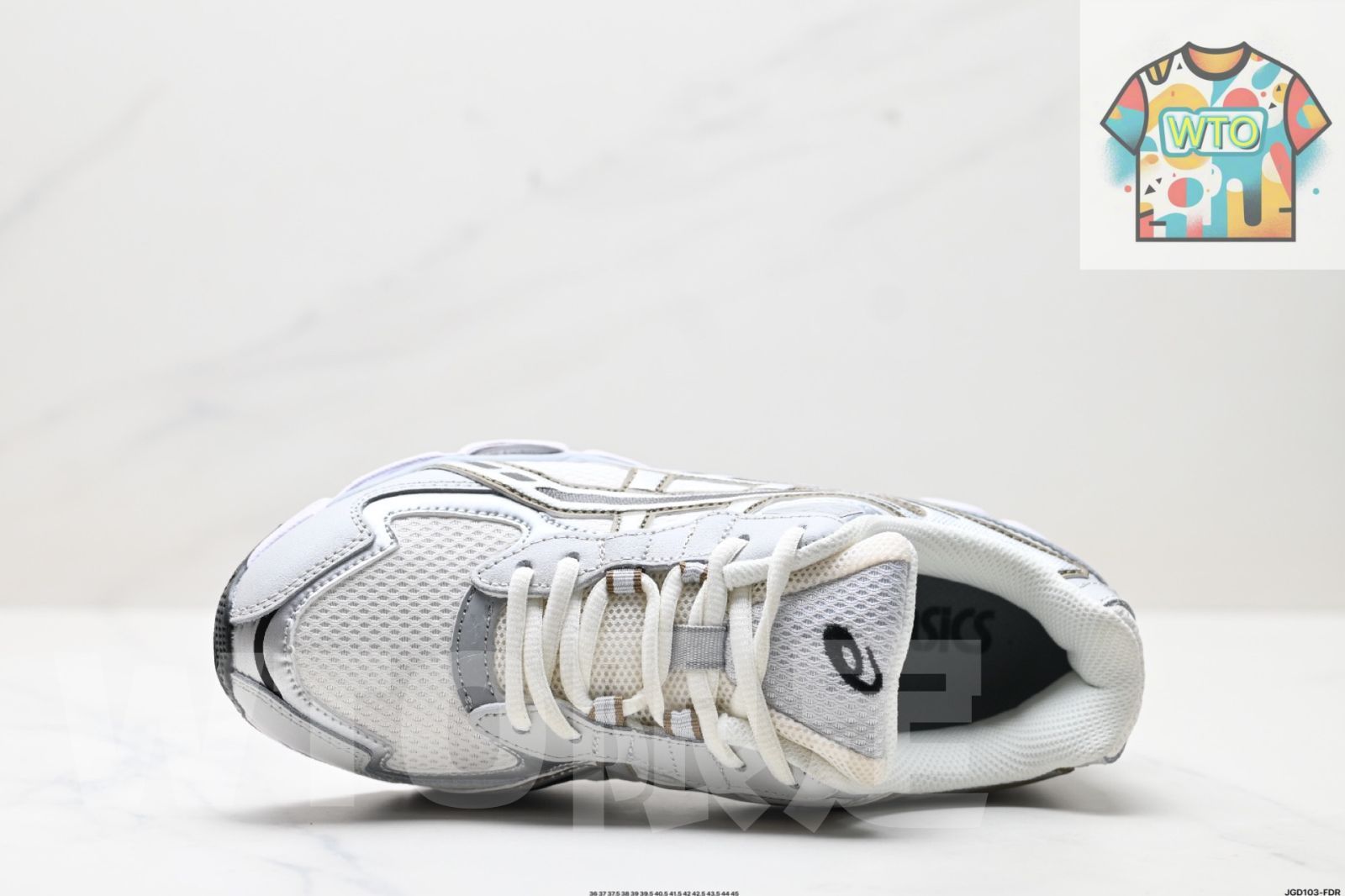 アシックス ASICS GEL - NYC 2055 は 通気性のあるメッシュ素材と一部の合成革素材を た upper 鞋面 を採用しています-WTO輸入-WBU 92