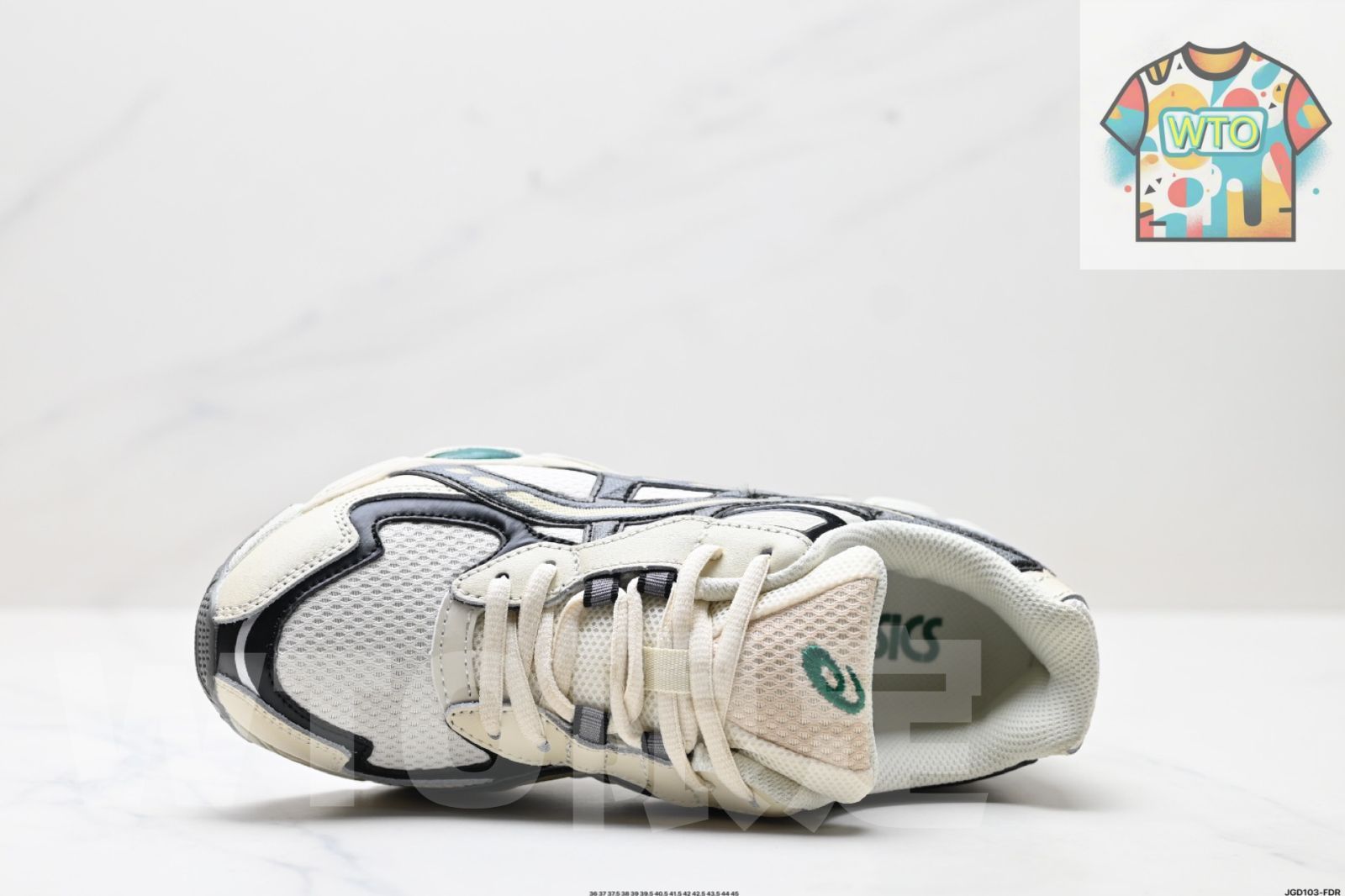 アシックス ASICS GEL - NYC 2055 は 通気性のあるメッシュ素材と一部の合成革素材を た upper 鞋面 を採用しています-WTO輸入-JET 63