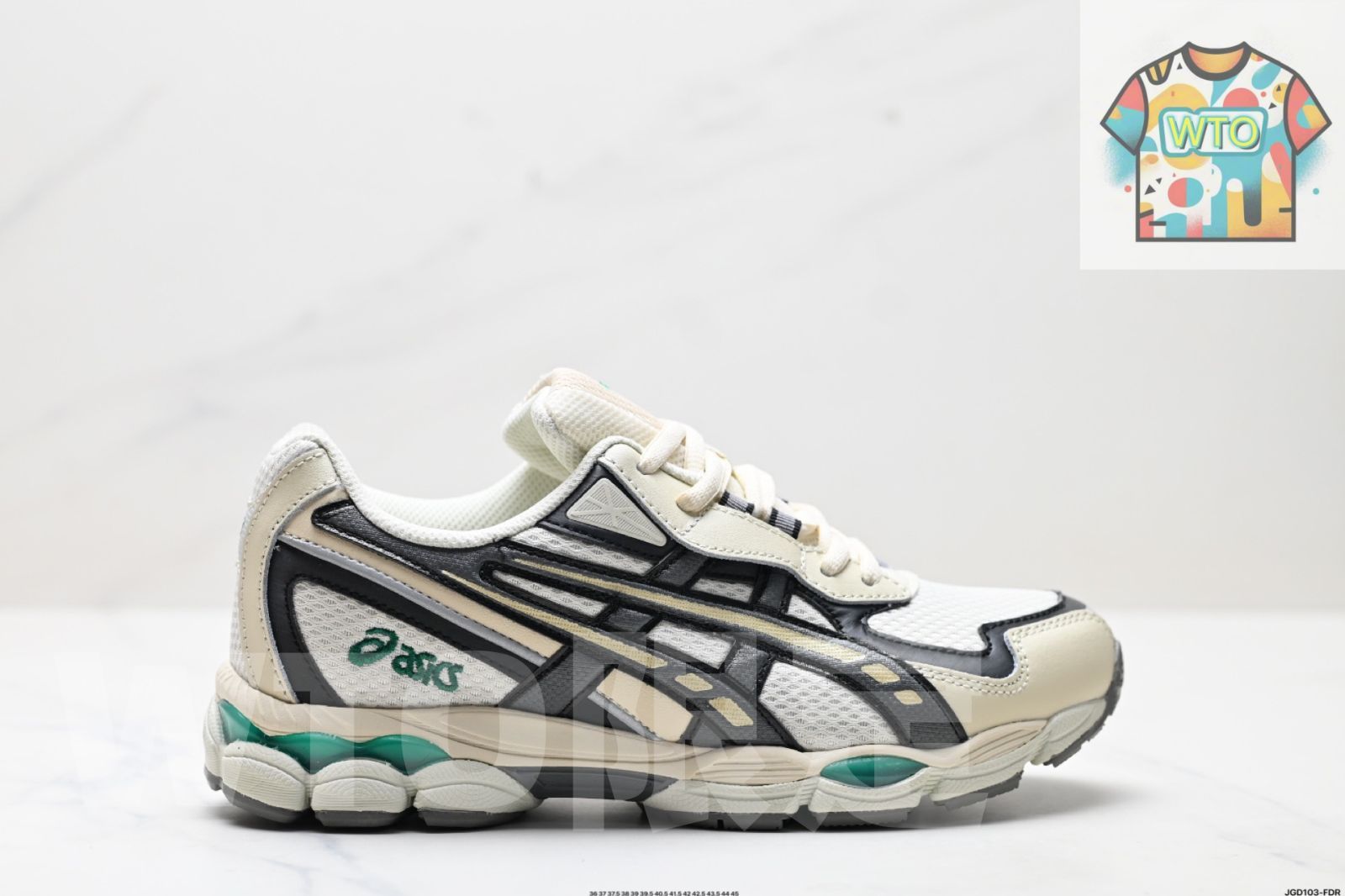 アシックス ASICS GEL NYC 2055 は 通気性のあるメッシュ素材と一部の合成革素材を た upper 鞋面 を採用しています WTO輸入 JET 63