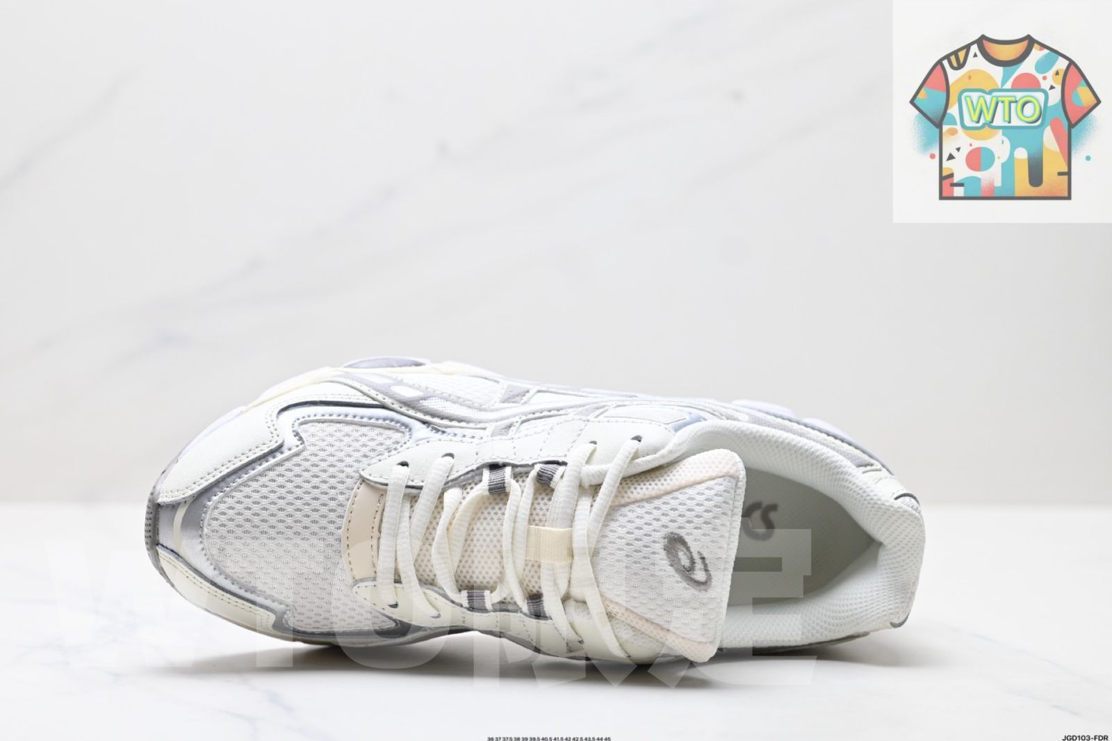 アシックス ASICS GEL - NYC 2055 は 通気性のあるメッシュ素材と一部の合成革素材を た upper 鞋面 を採用しています-WTO輸入-MKC 66