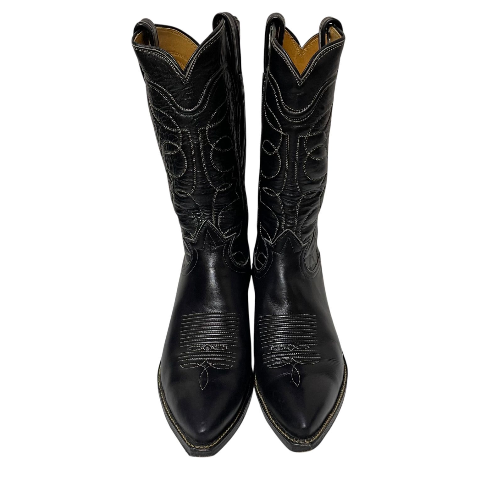Z1596Tony Lama トニーラマ ウエスタンブーツ ロング ブラック サイズ8