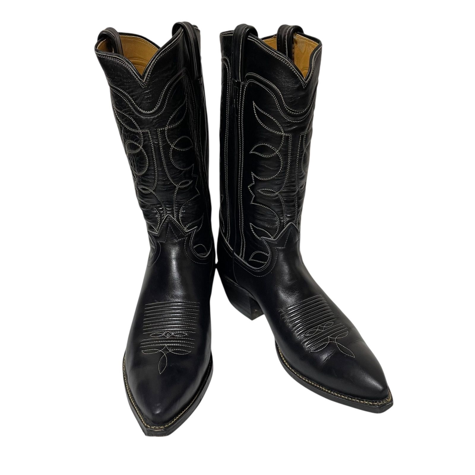 ★トニーラマ ロングウエスタンブーツ 1249-L ヴィンテージ トニーラマ Tony Lama ウエスタンブーツ ロングブーツ ブラック - メルカリ