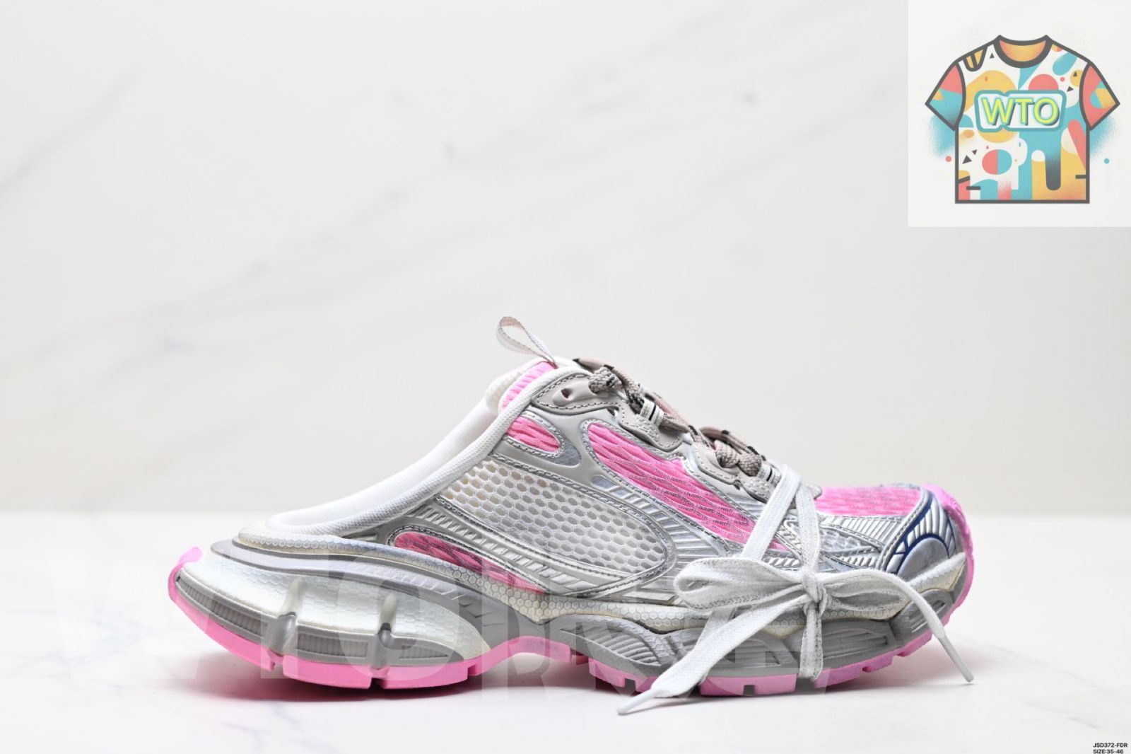 バレンシアガ Balenciaga 3 XL Mule 革 かわ 製 せい トップカバースリッパ-WTO輸入-SUR 74