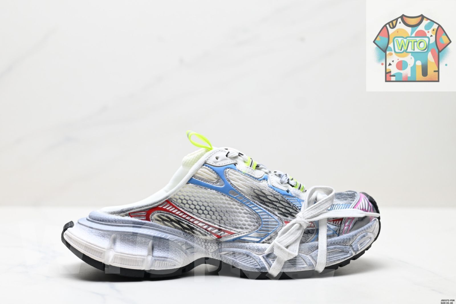 Balenciagaバレンシアガ 3 XL ミュール レザー クローグサンダル-WTO輸入-HPZ 67