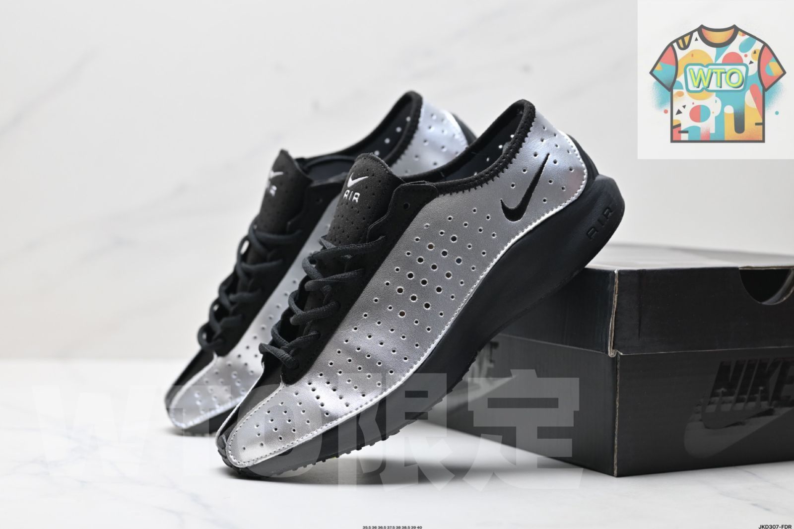 年ニューモデルのクッション付きレトロシルバーランニングシューズ-WTO輸入-CZX