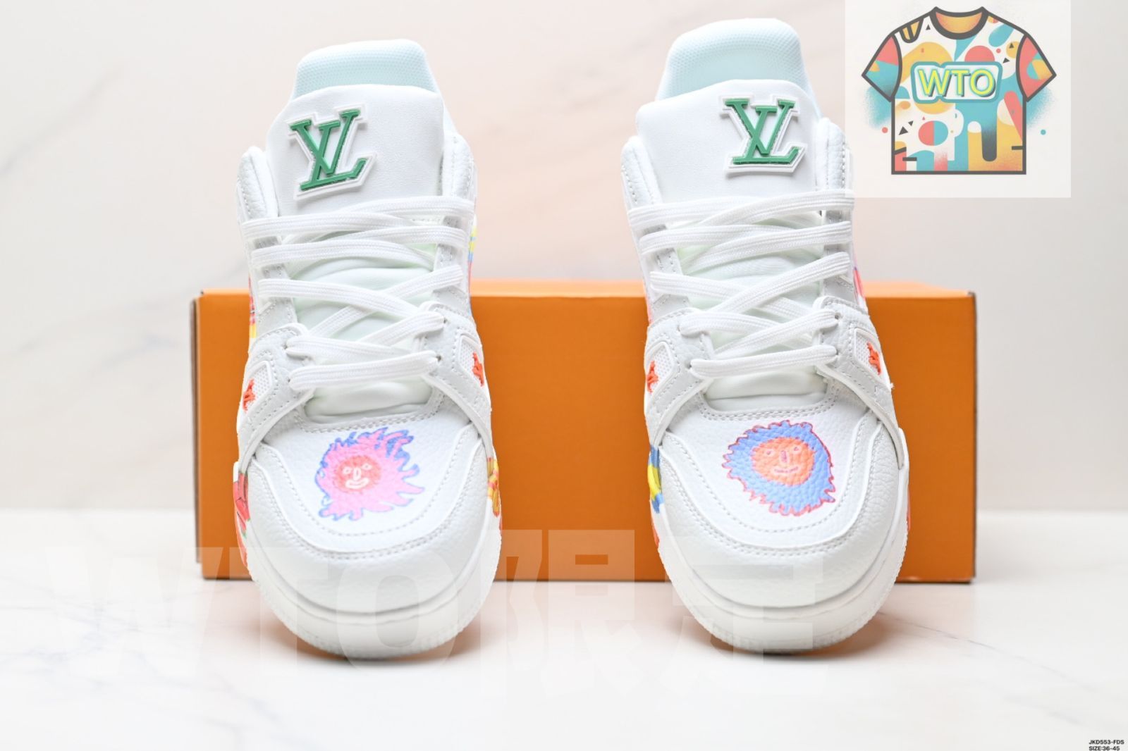  Louis Vuitton ルイ ヴィトン Trainer Sneaker Low レジャースポーツカルチャー ユニバーサル スニーカー スニーカー 靴