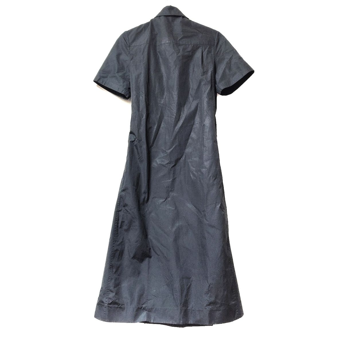 LOEWE ロエベ ワンピース サイズ36 S レディース - 黒 半袖 ロング カシュクール