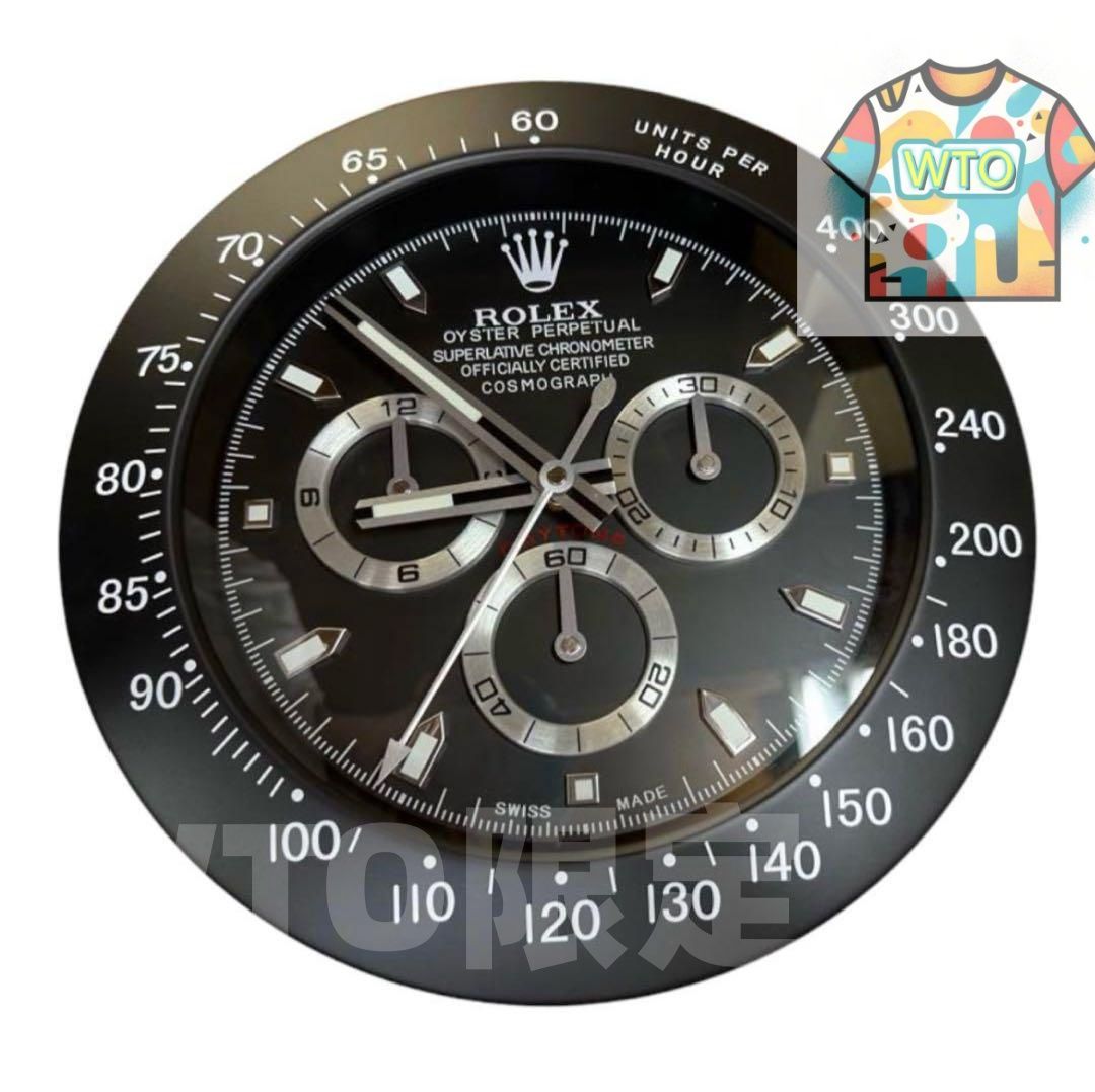 ROLEX 掛け時計 デイトナ型タイプの大型壁掛け時計-WTO輸入-TLW10