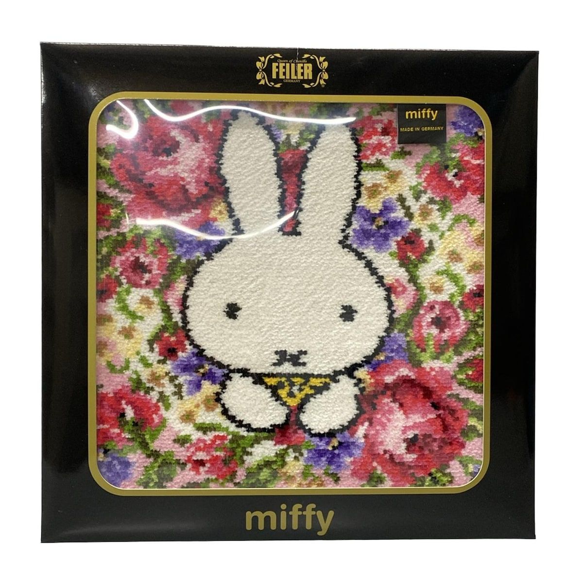  FEILER フェイラー ハンカチ - 白×ピンク×マルチ miffy ハンカチ 小物