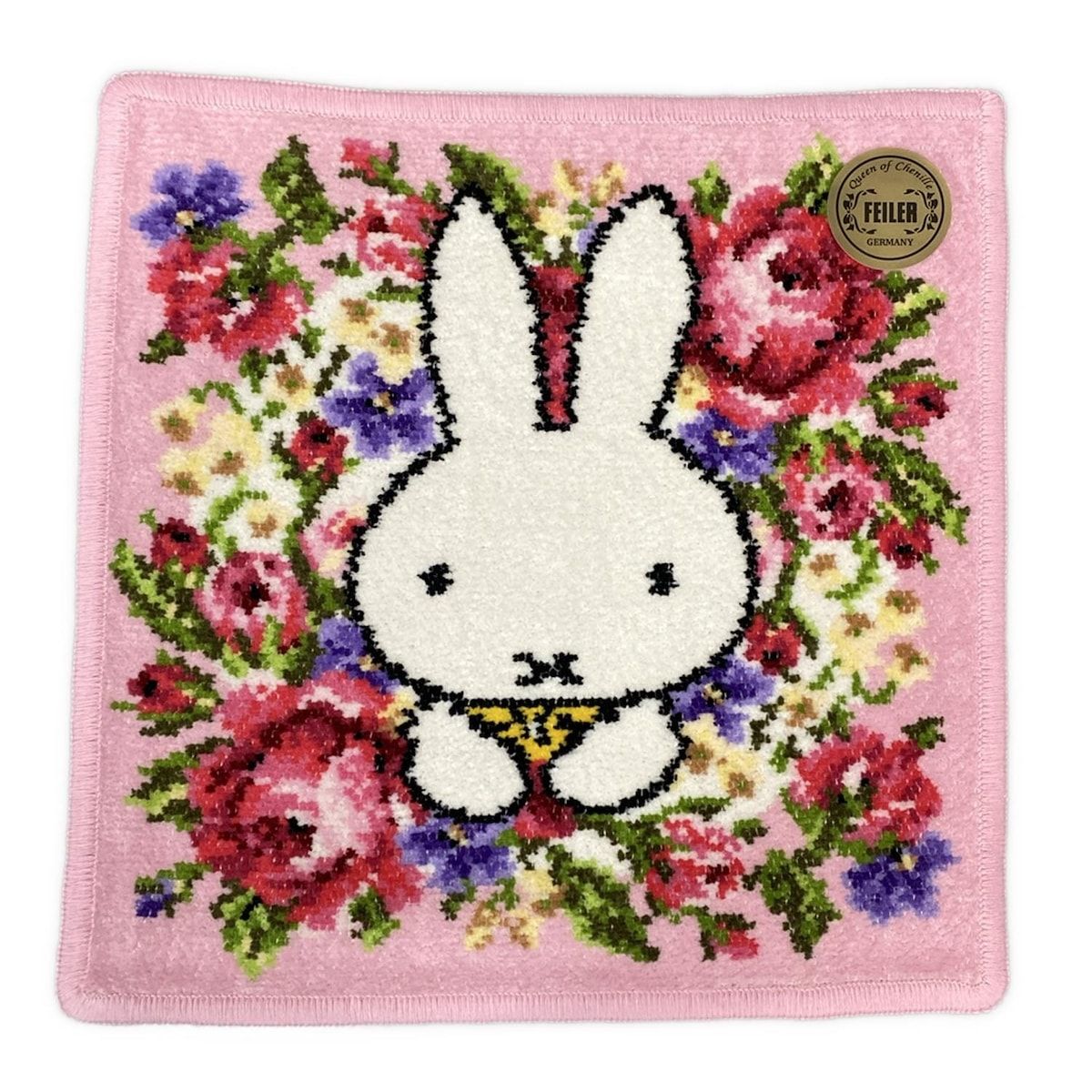 FEILER フェイラー ハンカチ - 白×ピンク×マルチ miffy