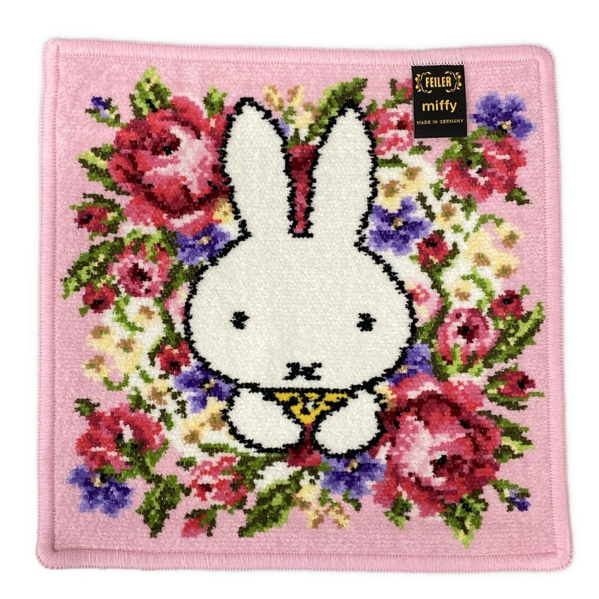 FEILER フェイラー ハンカチ - 白×ピンク×マルチ miffy