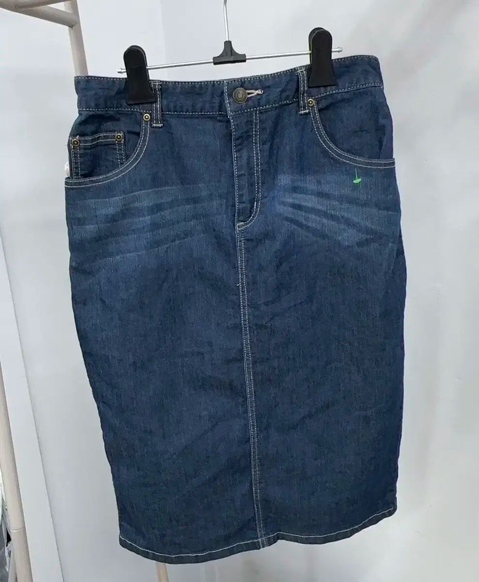 まで期間限定 日本ヴィンテージ はぐみ 鈴子 レイヤード ドットTシャツ デニムスカート コーディネートセット 新作通販！