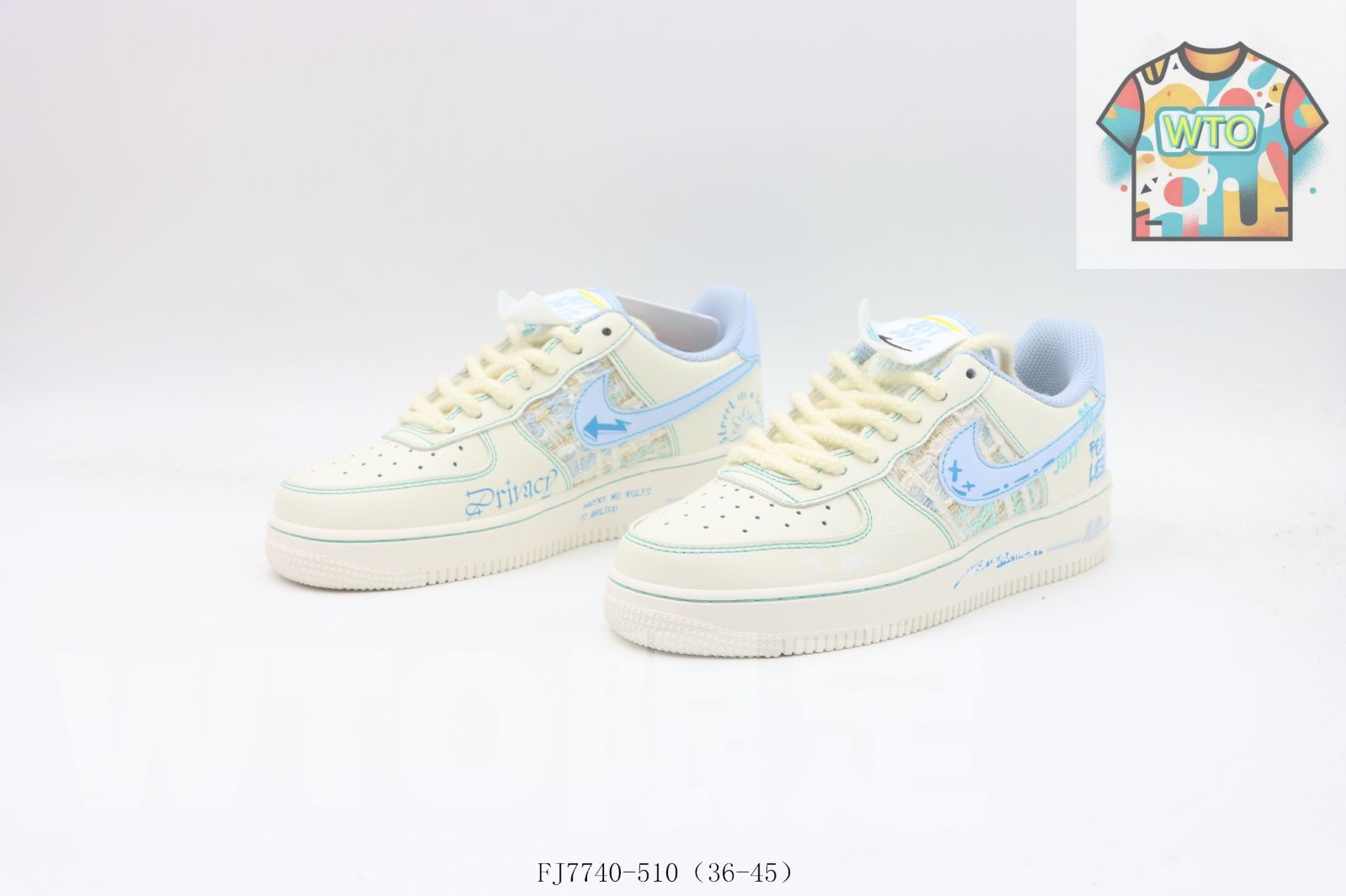 スニーカー ホワイトブルー