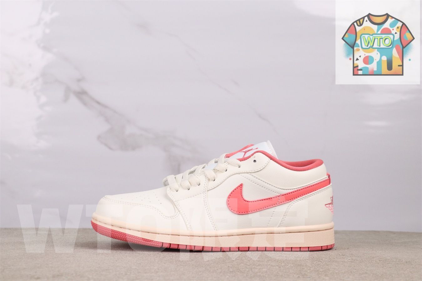 今日 Jordan エアジョーダン aj 1 Low DC 0774 109 ローカット 白ピンク