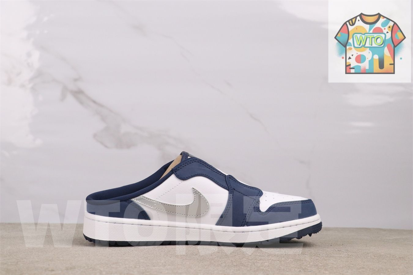 今日 Jordan エアジョーダン AJ 1 Mule FJ 1214-102 白藍-WTO輸入2