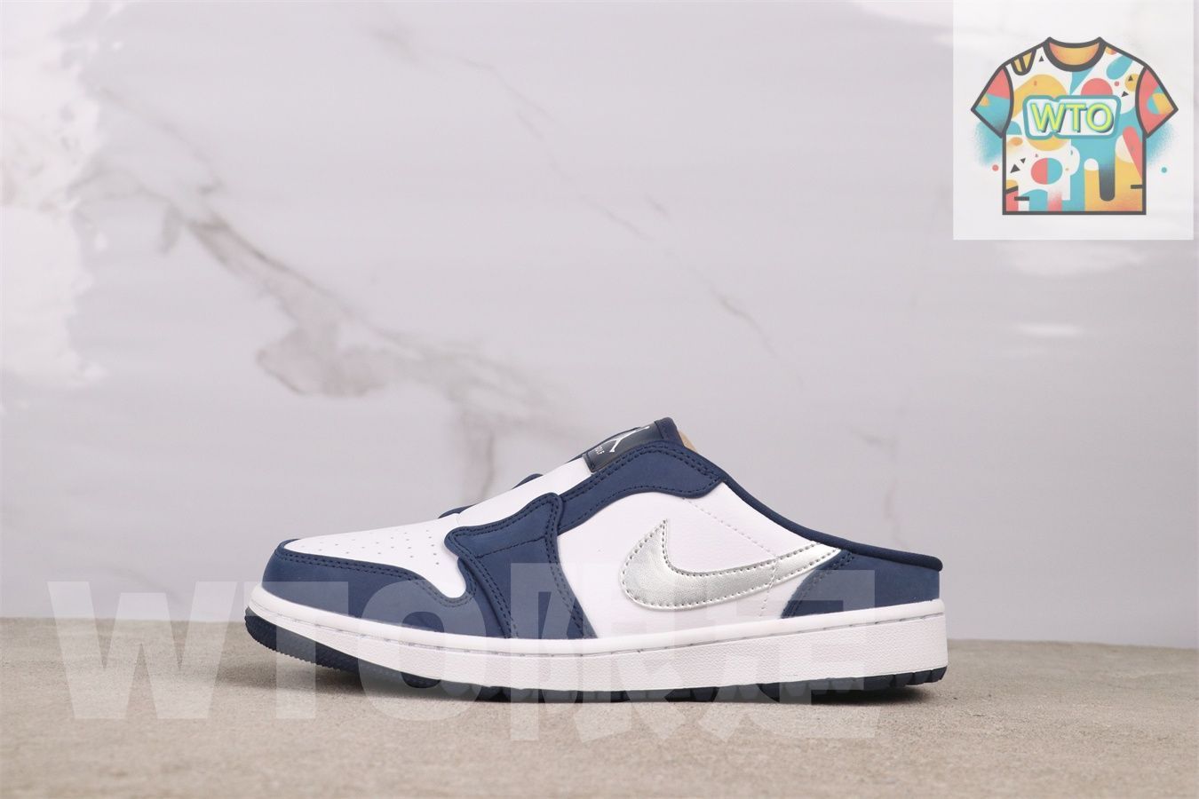 今日 Jordan エアジョーダン AJ 1 Mule FJ 1214-102 白藍-WTO輸入2