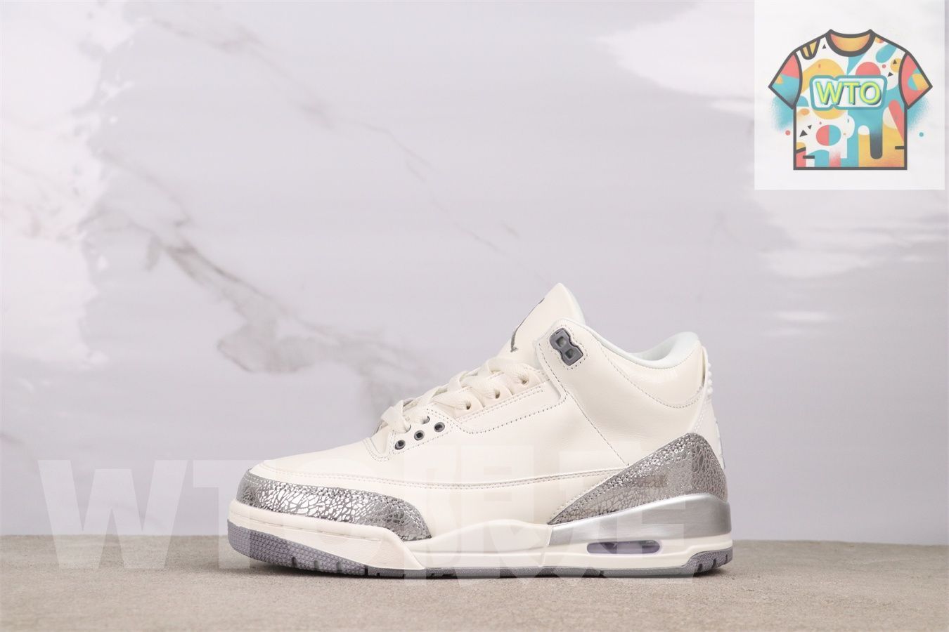 今日 Jordan エアジョーダン aj 3 CK 9246 100 メタリックシルバー WTO輸入2