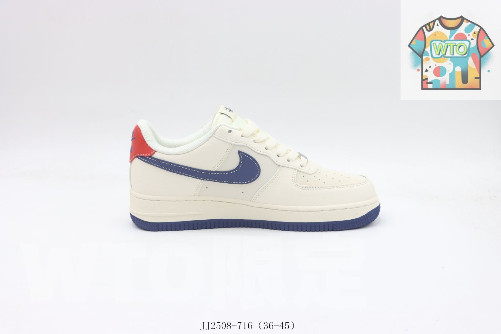 WTO通販 NIKE ナイキ ナイキエアフォースローカットスケートシューズ ホワイトブルーストーシー JJ 2508-716-WTO輸入-PBE 29