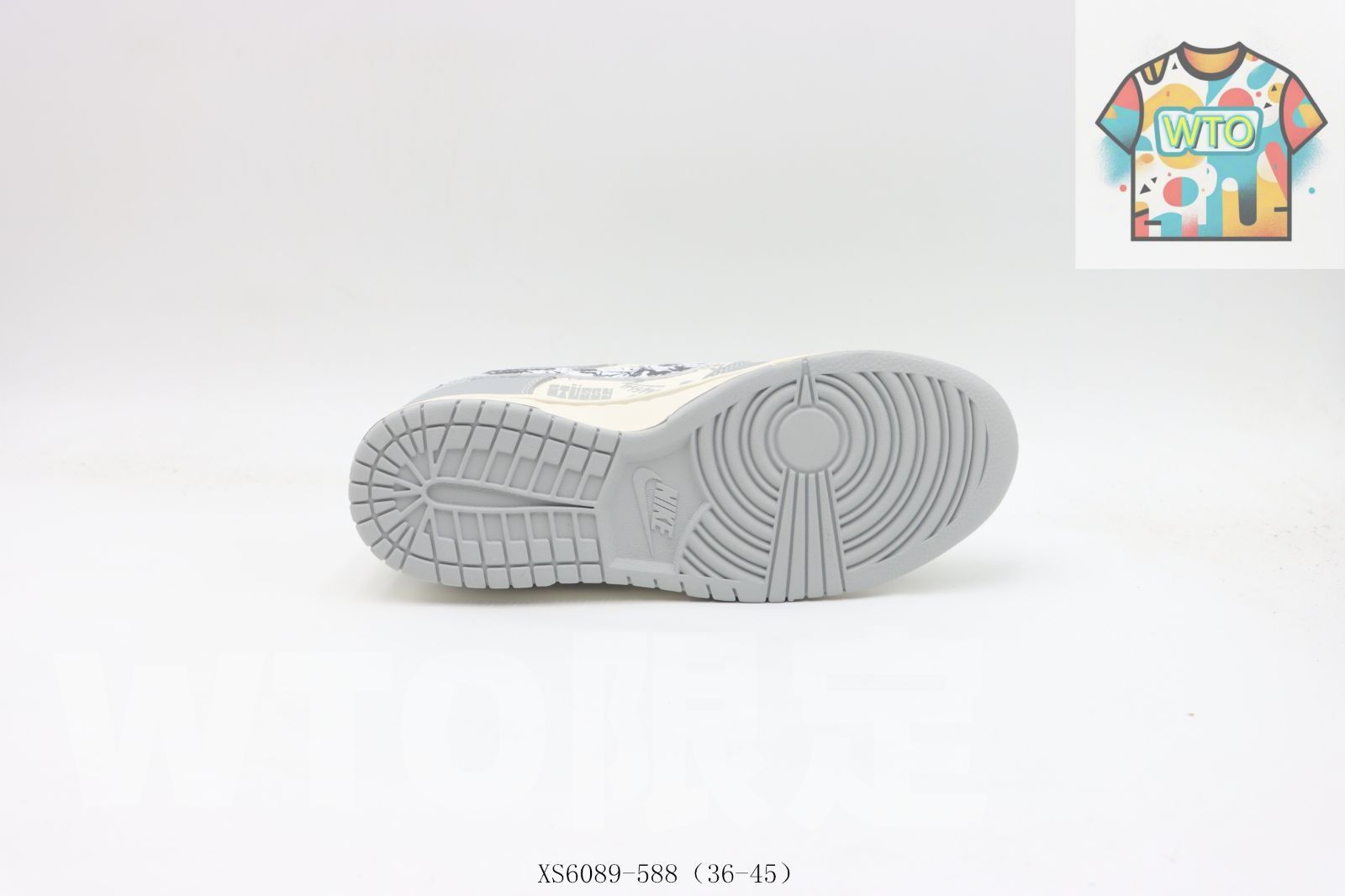  WTO通販 NIKE ナイキ SB ローカットスケートシューズ ホワイトグレーストーシー XS 6089-588-WTO輸入-RVV 71 スニーカー 靴