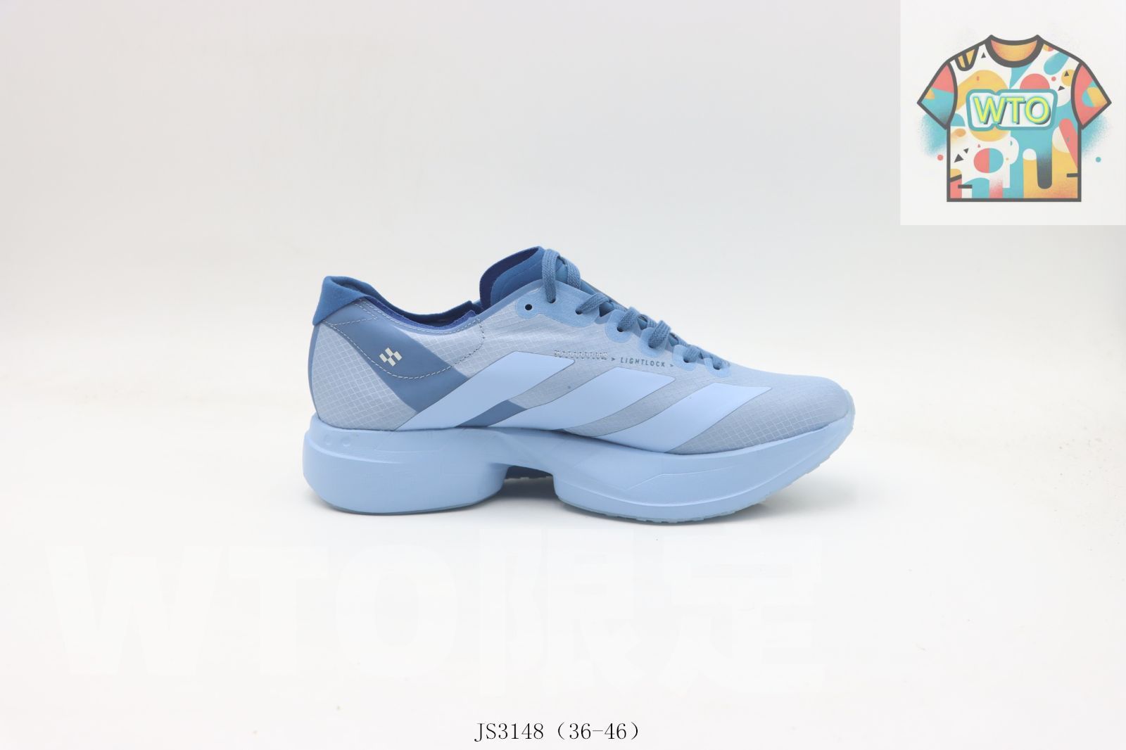 WTO通販 Adidas アディダス アディダスランニングシューズ ブルー JS 3148-WTO輸入-QVI 79