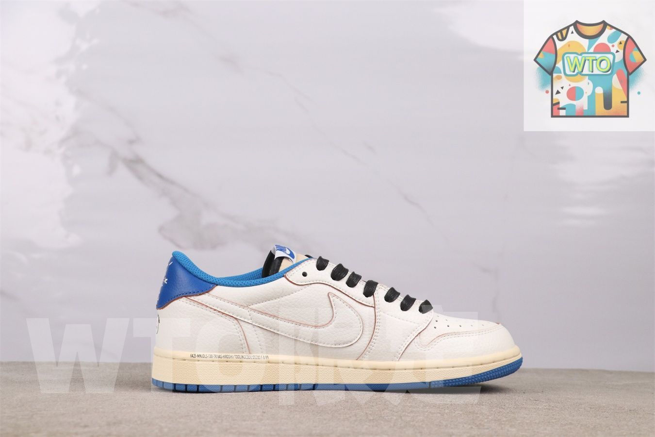 WTO通販 Air Jordan エアジョーダン aj 1 Travis Scott x Fragment Low OG DM 7866-104-WTO輸入-YMM 13